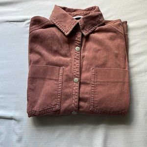 Zara Corduroy pink shirt